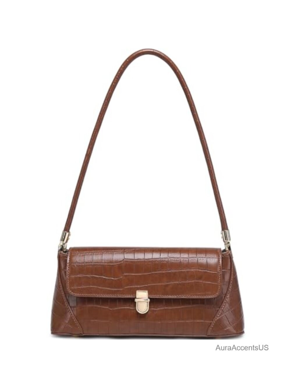 Vintage PU Leather Hobo Shoulder Bag Women Retro Handbag Small Purse Cute Tote